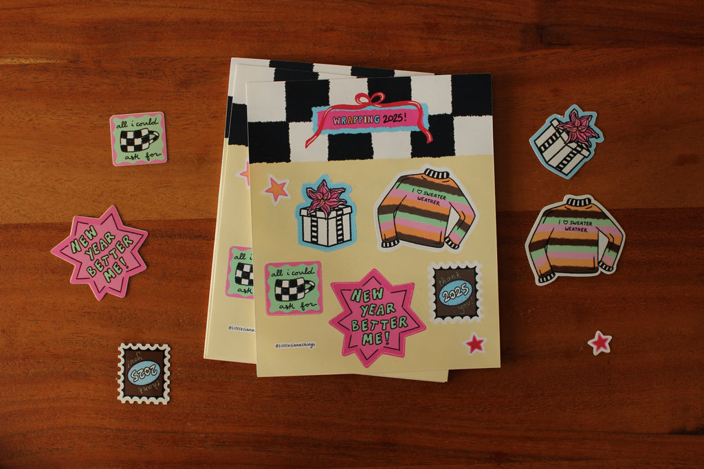 Wrapping 2025 Sticker Sheet