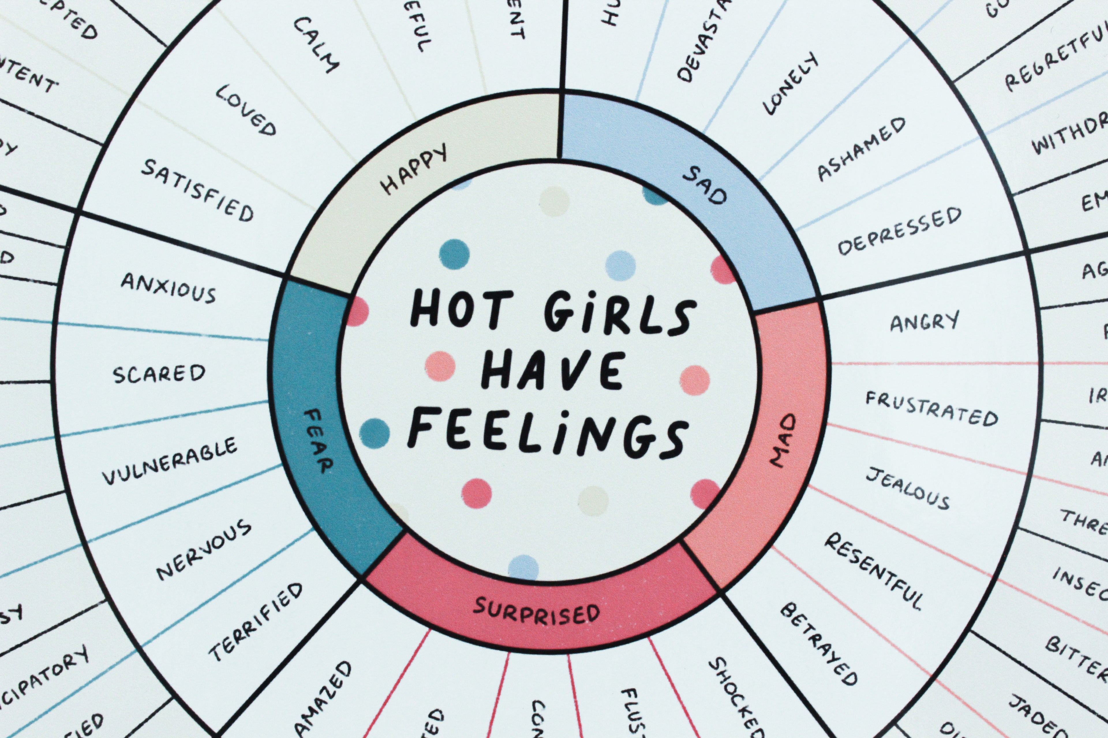 Hot Girls Have Feelings Wheel