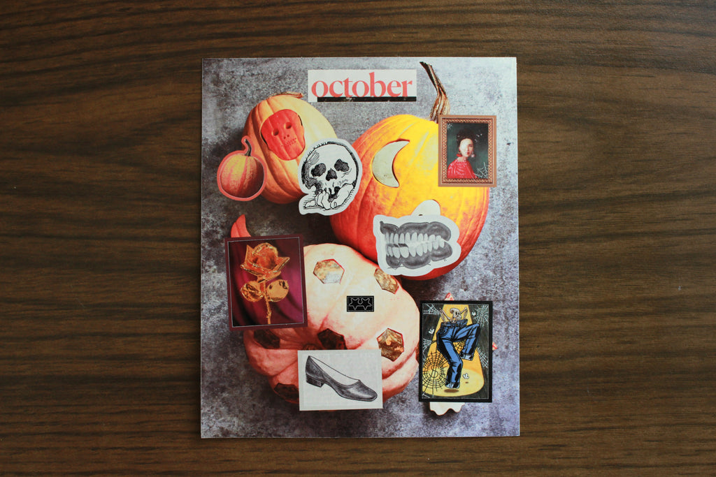 vintage magazine sticker sheet (october edition)