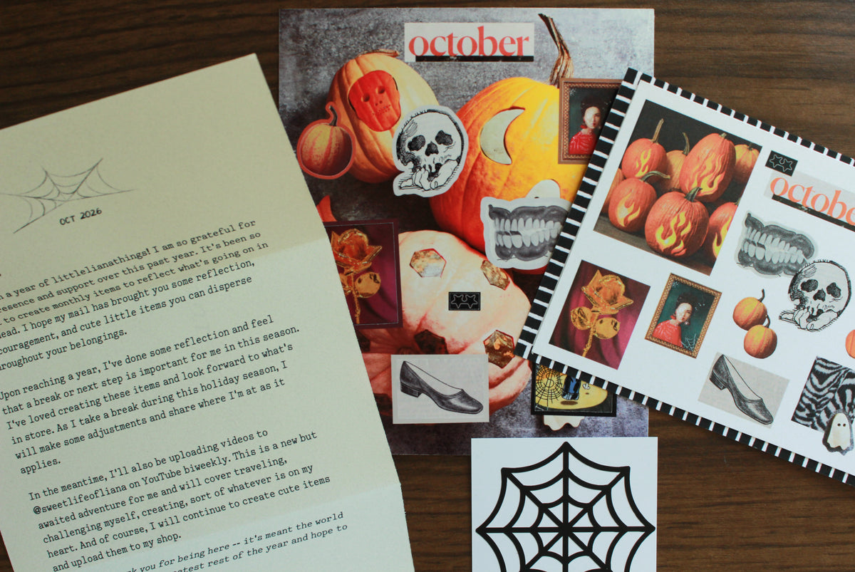 vintage magazine sticker sheet (october edition)