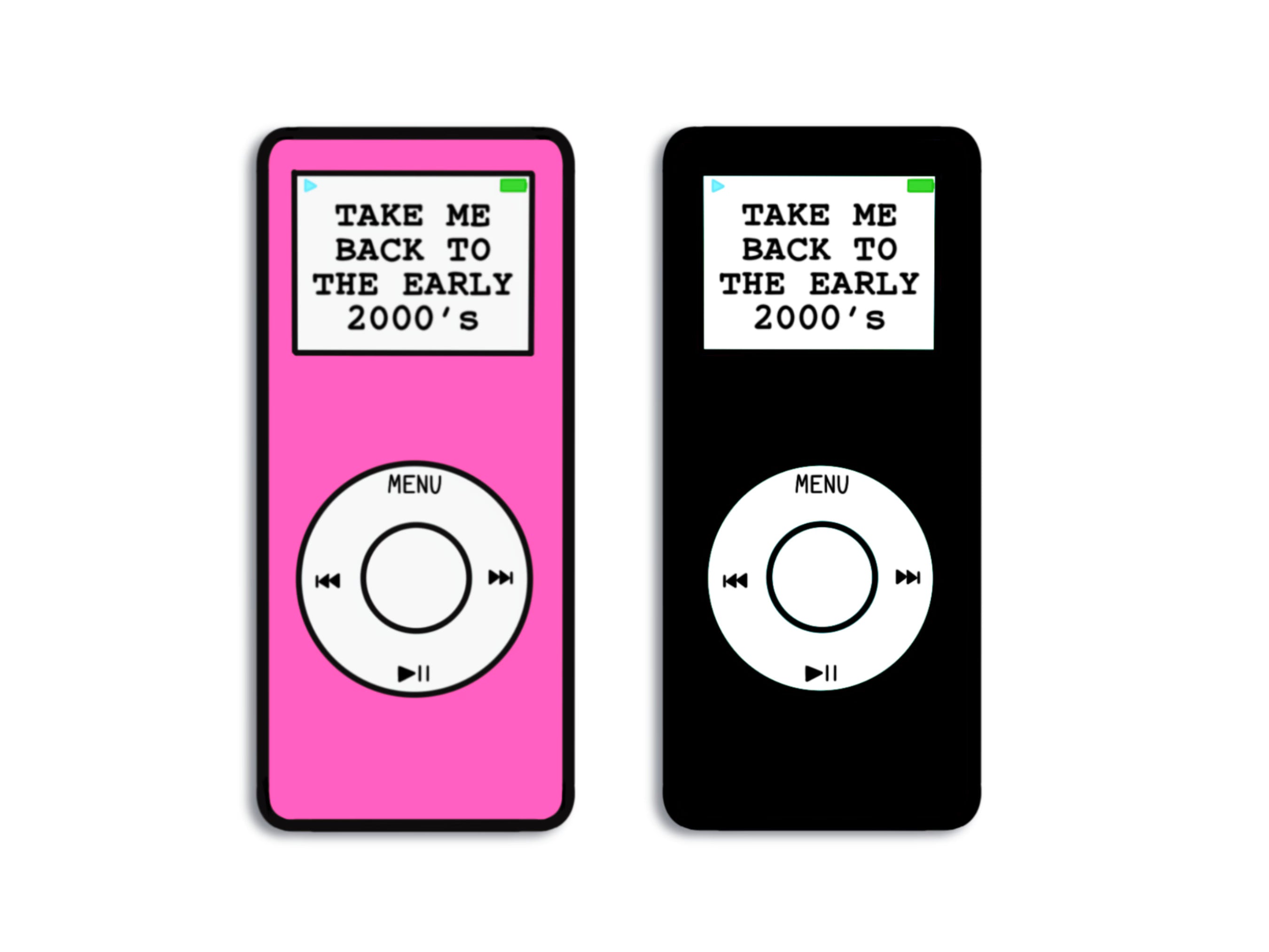 Take Me Back to the Early 2000s Ipod Nano Sticker